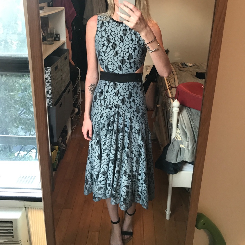 ALEXIS Lace Cut Out Dress